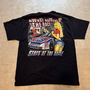 Vintage Racing Tee Shirt Size Large